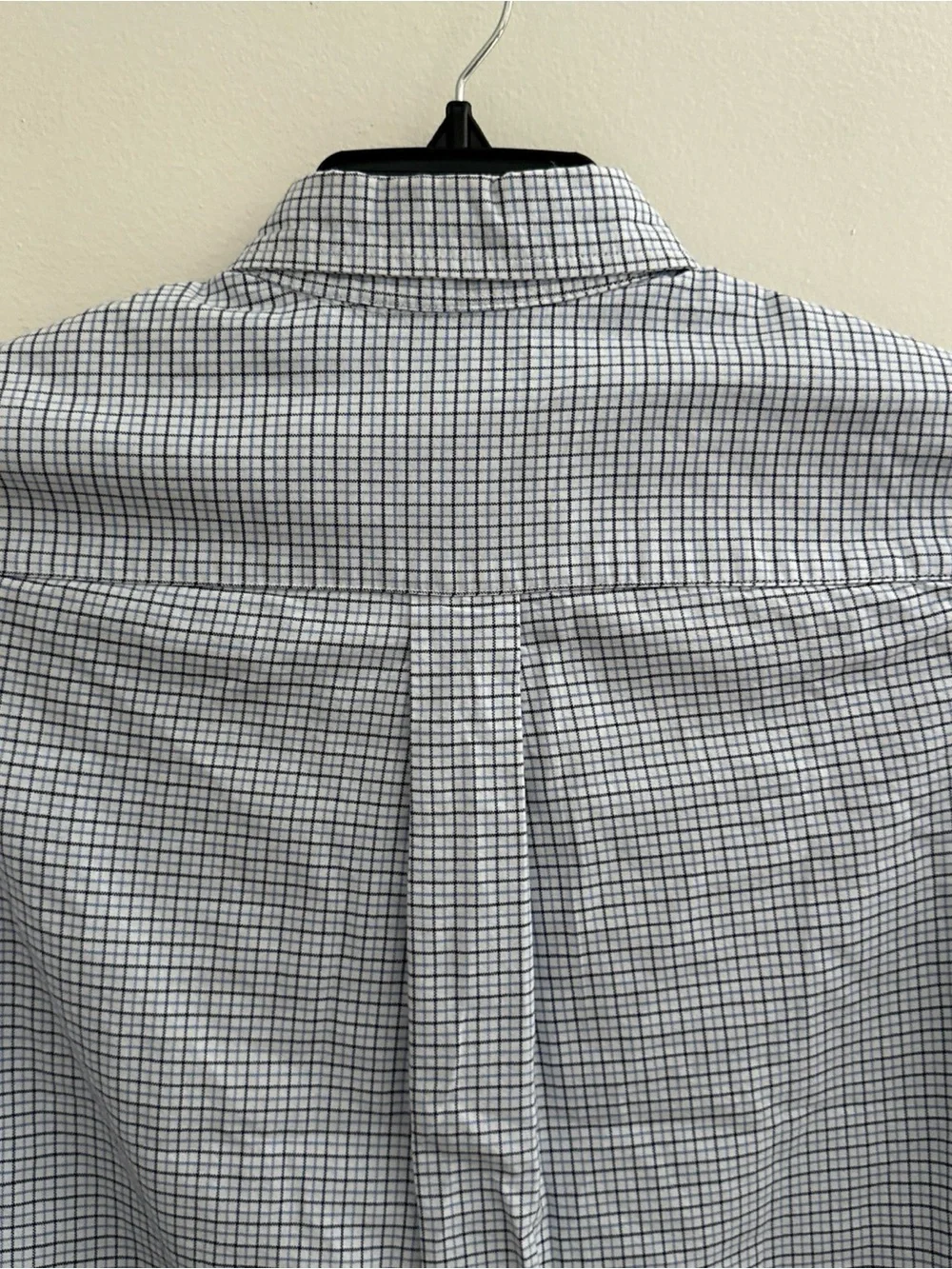 Ralph Lauren Blue Plaid Button Down Shirt Long Sleeve Youth Boys Size L (14-16)